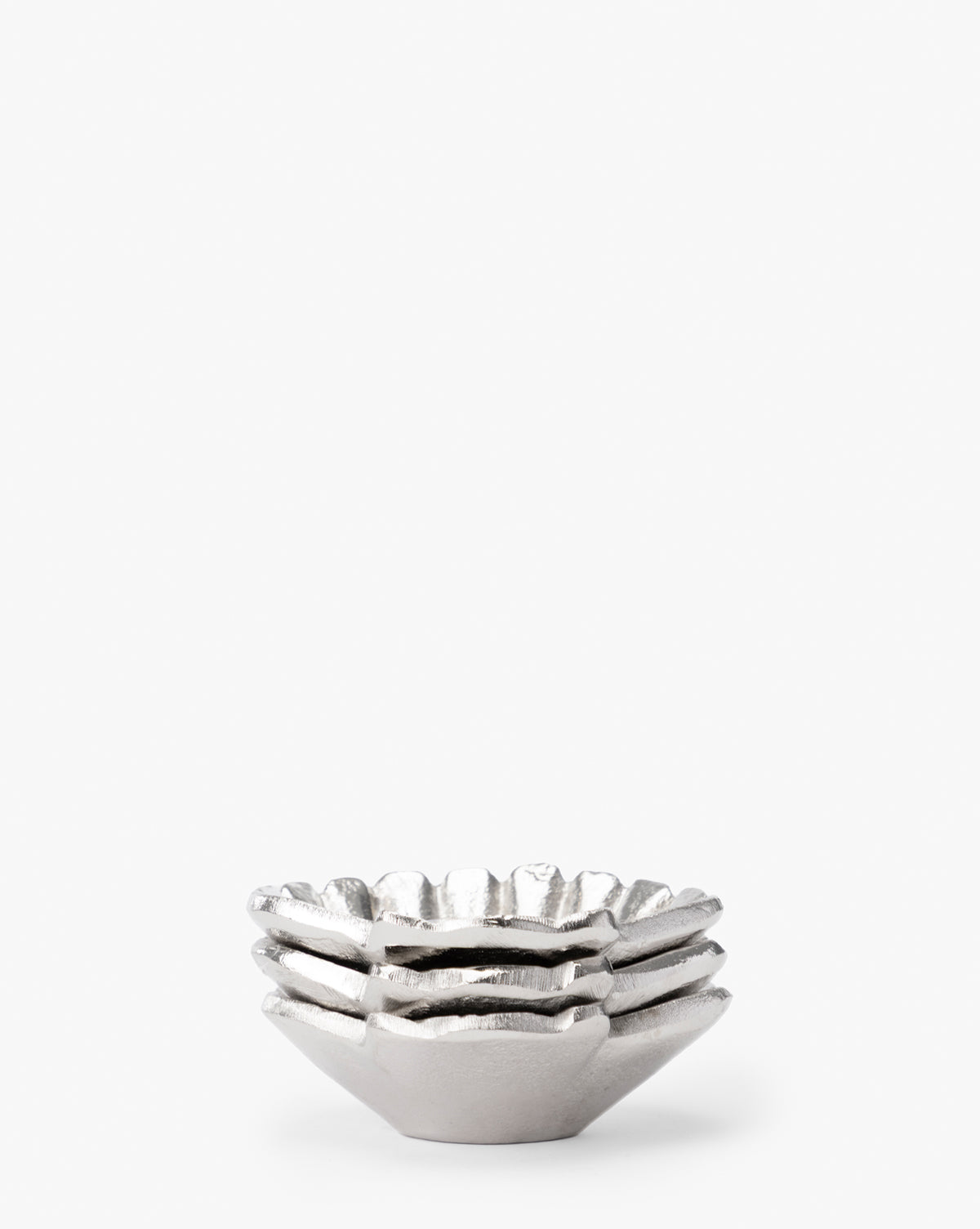 Silver Clam Shell Dishes (Set of 3)