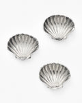Silver Clam Shell Dishes (Set of 3)